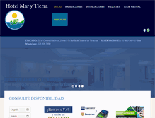 Tablet Screenshot of hotelmarytierra.com